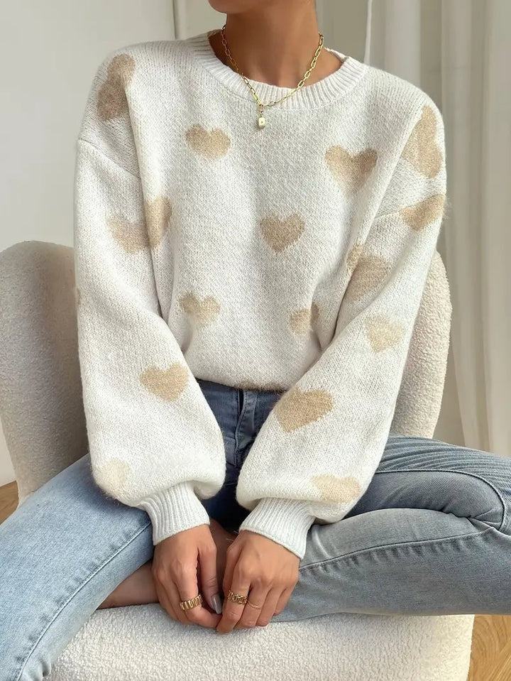 Heart Pattern Sweater