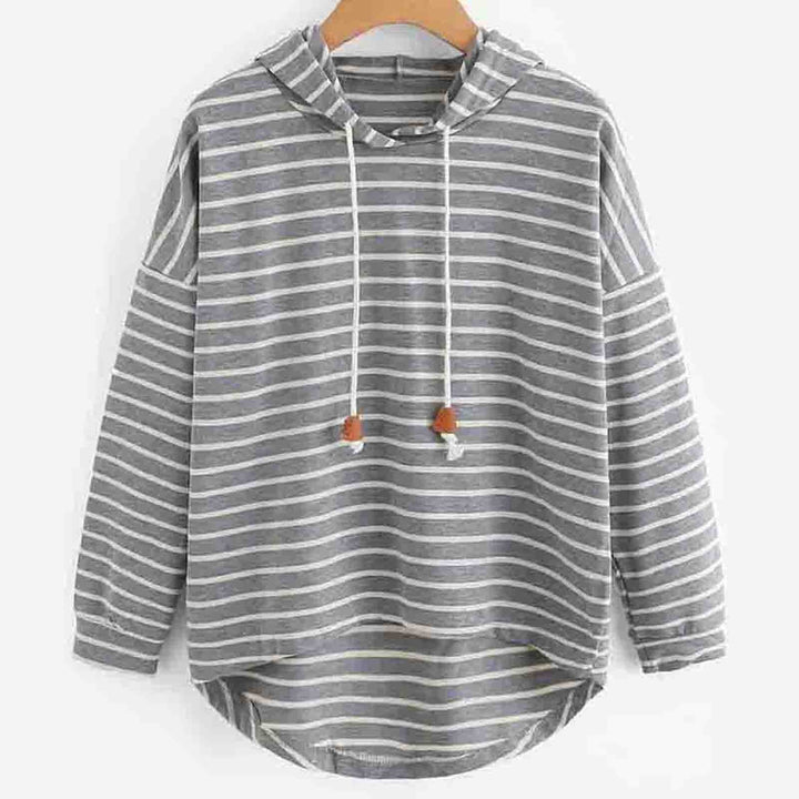 Striped Casual Hoodie