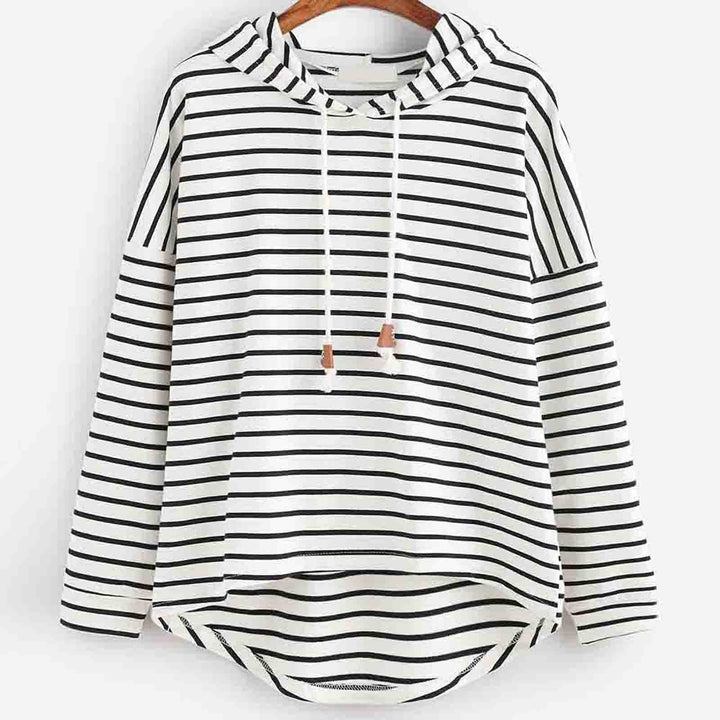 Striped Casual Hoodie