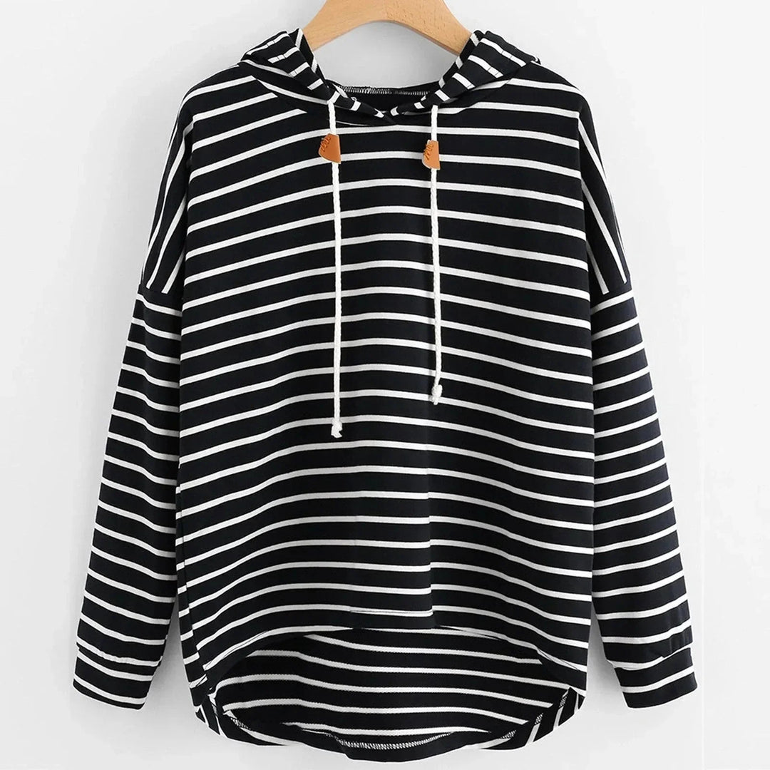 Striped Casual Hoodie